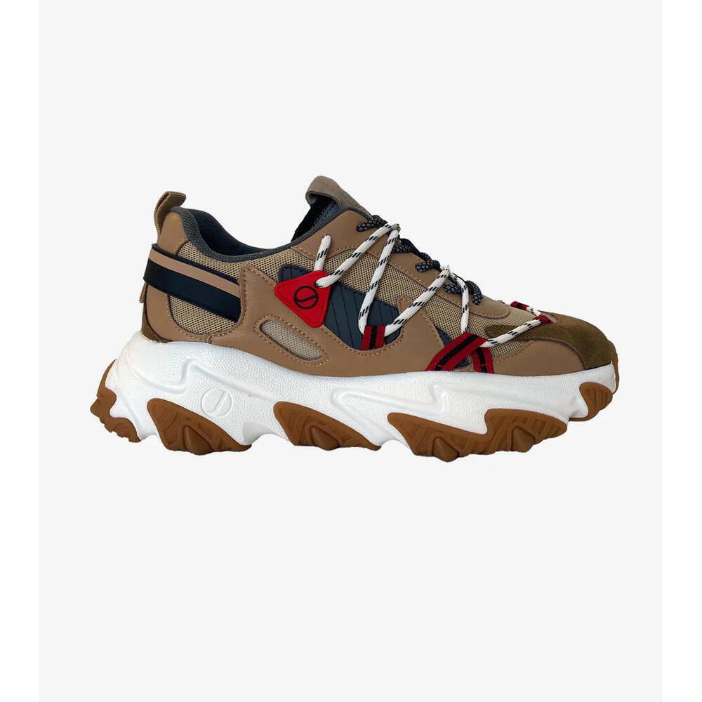 Javi Mens Chaos Beige Sneakers Size 8